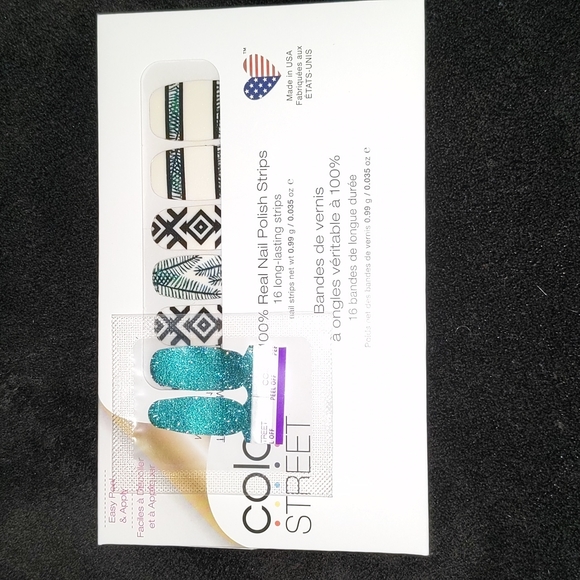 Costa Rica Escape + Teal We Meet Again Color Street Nail Polish Strips Manicure - Picture 3 of 12